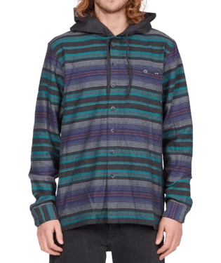 Billabong Baja Flannel Billabong Baja Flannel -Dannershop abywt00117 billabong w blk frt1 1