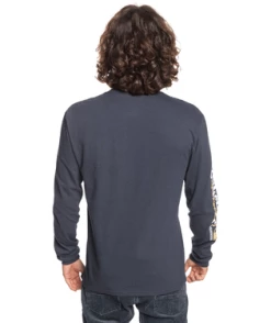 Quiksilver Check Yo Self Long Sleeve Tee -Dannershop aqyzt07149 quiksilver w byp0 bck1