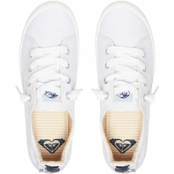 Roxy Bayshore Lace Up Shoes -Dannershop arjs600418 bayshoreiii p wht frt4