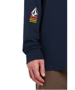 Volcom Bloxer Long Sleeve Tee -Dannershop detail A3632000 NVY A 2