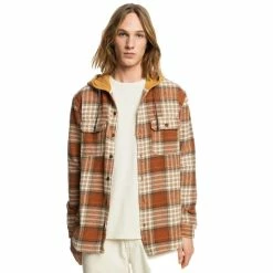 Quiksilver Halidon Long Sleeve Hooded Shirt -Dannershop eqywt04237 quiksilver w cpe1 frt1