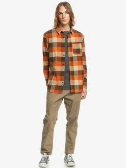 Quiksilver Motherfly Men's Flannel -Dannershop eqywt04248 quiksilver w cpe1 frt9