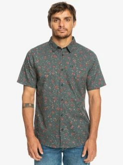 Quiksilver Mellow Fuzz Button Up Shirt -Dannershop eqywt04460 quiksilver w krd6 frt1
