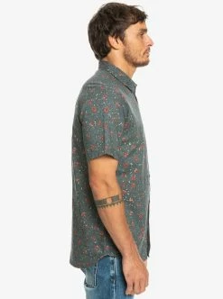 Quiksilver Mellow Fuzz Button Up Shirt -Dannershop eqywt04460 quiksilver w krd6 frt3