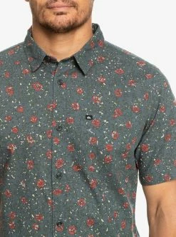 Quiksilver Mellow Fuzz Button Up Shirt -Dannershop eqywt04460 quiksilver w krd6 frt4