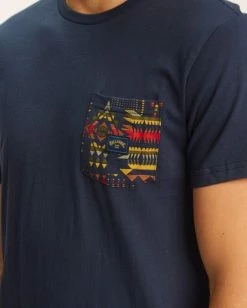 Billabong Team Pocket Men's Tee -Dannershop m4333bte billabong w nvy dtl1