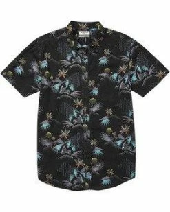 Billabong Sundays Floral Shirt -Dannershop m504tbsf billabong f blk frt1 2