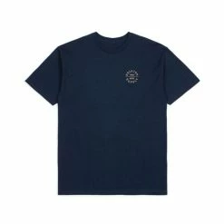 Brixton Oath V T-Shirt -Dannershop oath v s s stt 16170 navy 01 71